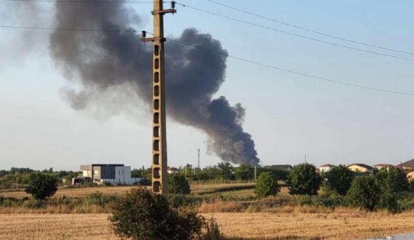 UPDATE Explozie puternică la o stație GPL din Crevedia. A fost activat Planul Roșu de intervenție 18856454