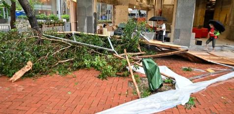 Imagini incredibile: Taifunul Saola a lovit Hong Kong-ul. Sunt zeci de victime 18857466