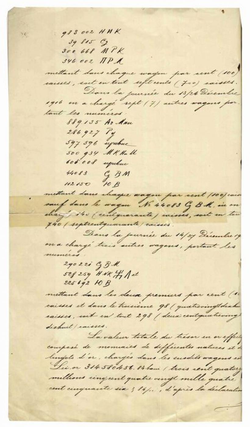 Culisele unui furt istoric: 91,5 tone de aur românesc, în ghearele Rusiei 18859065