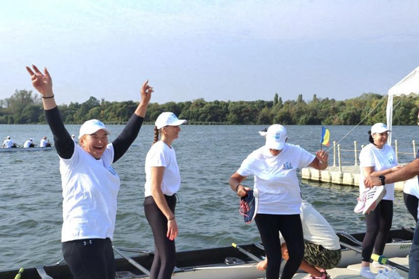 Pistă olimpică de 2000 de metri pe Lacul Lebăda, în Pantelimon, inaugurată în prezența personalităților canotajului românesc