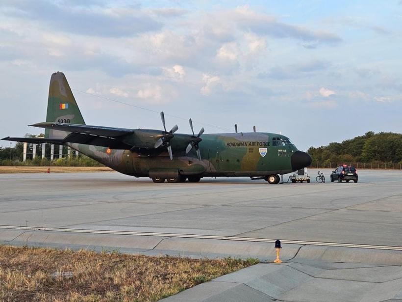 România ajută Libia: Un avion Hercules al Forțelor Aeriene a plecat sâmbătă cu bunuri spre Benghazi
