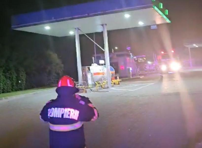 Update: Incendiul de la benzinăria OMV din Constanța, chiar lângă stația GPL, a fost lichidat