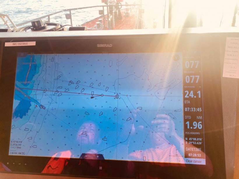 O navă a explodat la Sulina, după ce ar fi lovit o mină marină 18860199