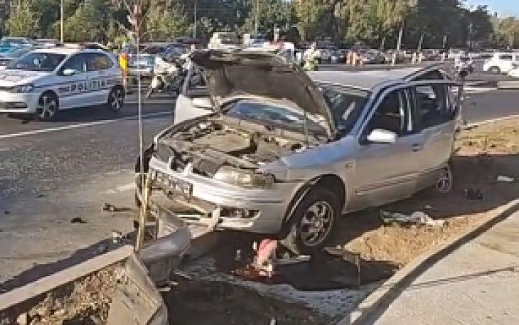 Urmărire ca-n filme cu focuri de armă și mașini lovite. Un bărbat a furat mașina unei gravide și a fugit de Poliție. „Nu aveam cu ce să ajung în oraș” 18860564