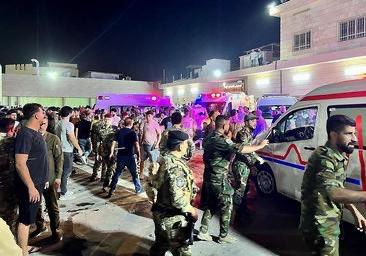 Tragedie la o nuntă din Irak: Peste 100 de morți și 150 de răniți într-un incendiu uriaș 18861183