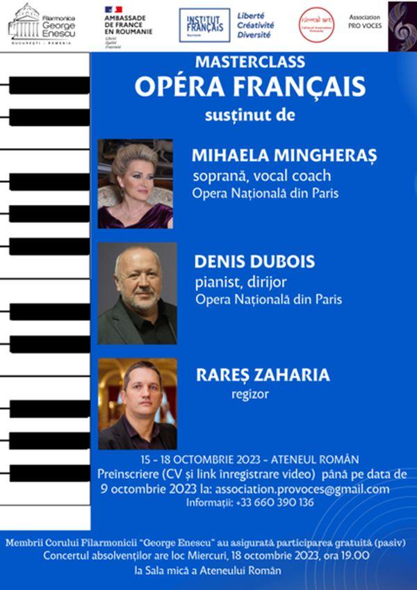 Masterclass de operă franceză la Ateneul Român