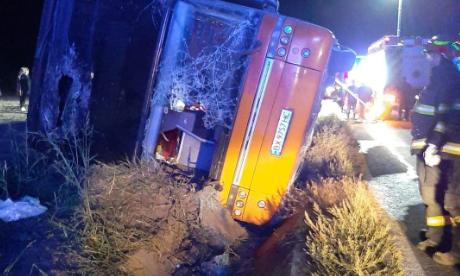Plan roșu activat la Constanța: Un autocar cu 82 de ucraineni s-a răsturnat la Hârșova 18863410