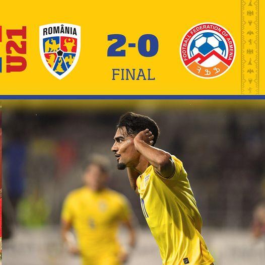 Naționala de tineret a câștigat cu 2-0 meciul cu Armenia