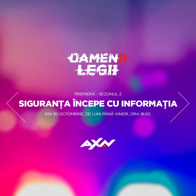 Antenna Entertainment anunță al doilea sezon din Oamenii Legii, care va avea premiera pe 30 octombrie, la AXN