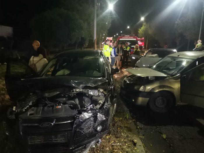 Accident grav în orașul Arad, cu patru victime și trei autoturisme implicate