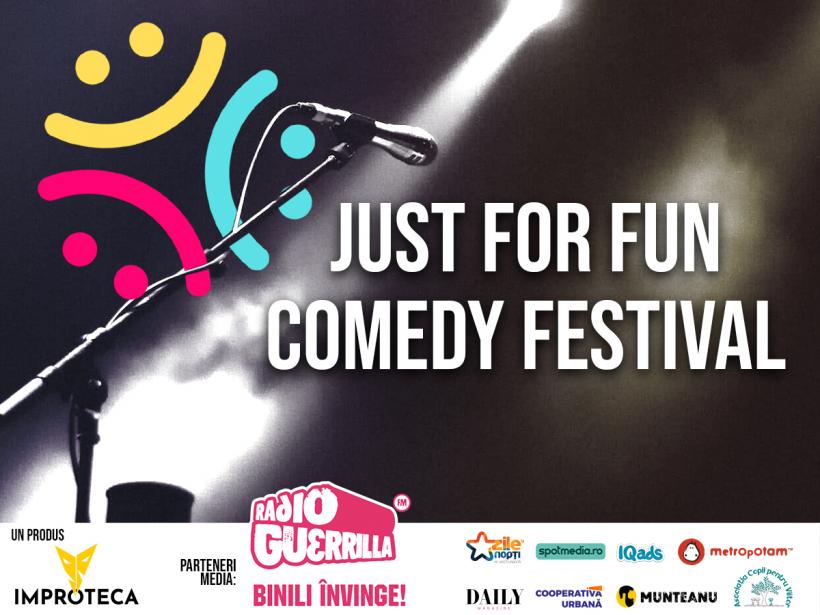 JUST FOR FUN COMEDY FESTIVAL: spectacole și ateliere de improvizație și stand-up comedy cu invitați de renume. Rahel Otsa, Phill Lunn, Kristine Levine vin la București, alături de Doug Stanhope și Landry! 18866312