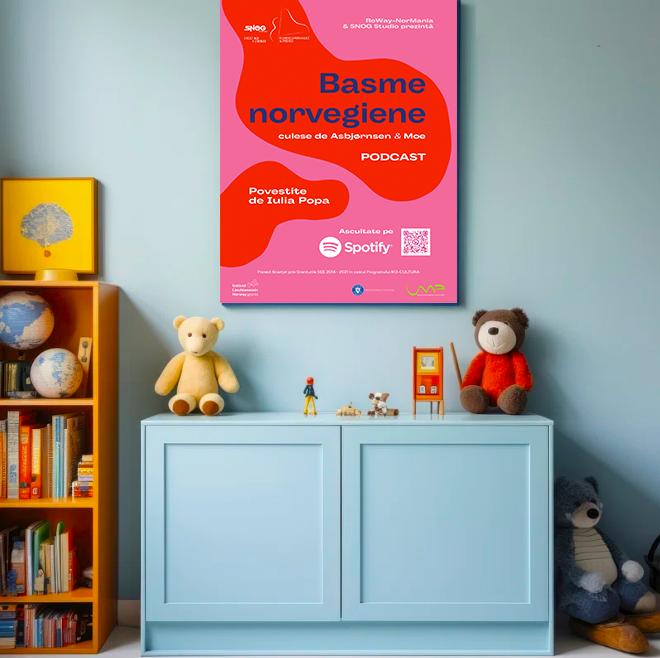 Zece dintre cele mai vechi şi iubite basme norvegiene ajung la părinţi, copii şi bunici din întreaga ţară şi din diaspora, sub forma unui podcast gratuit în lectura actriţei sibiene Iulia Popa 18866822