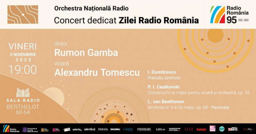 Radio România 95:  CONCERT ANIVERSAR cu violonistul Alexandru Tomescu