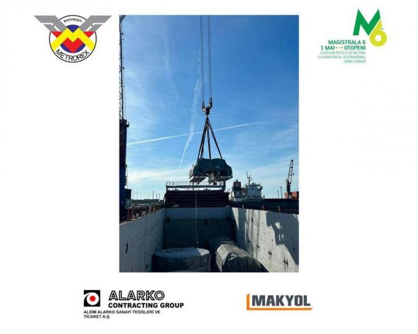 ”Cârtița” care va fora tunelul de metrou între staţiile 1 Mai şi Tokyo a ajuns în România 18867377