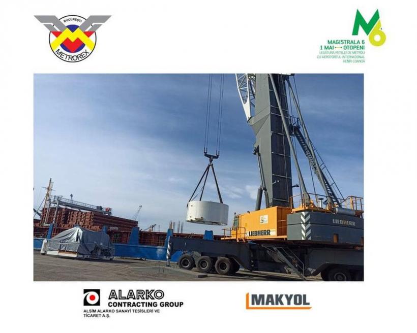 ”Cârtița” care va fora tunelul de metrou între staţiile 1 Mai şi Tokyo a ajuns în România 18867378