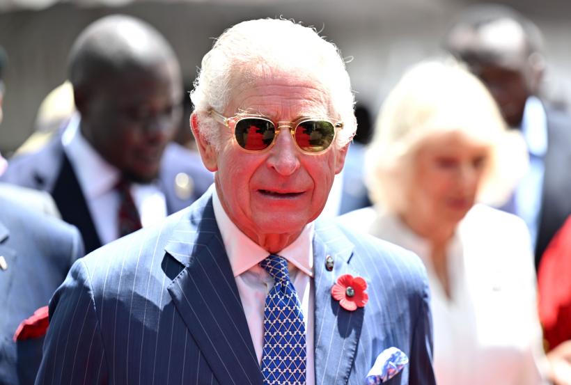 Regele Charles al III-lea aproape că a căzut pe iarbă în cimitirul din Kenya 18867612