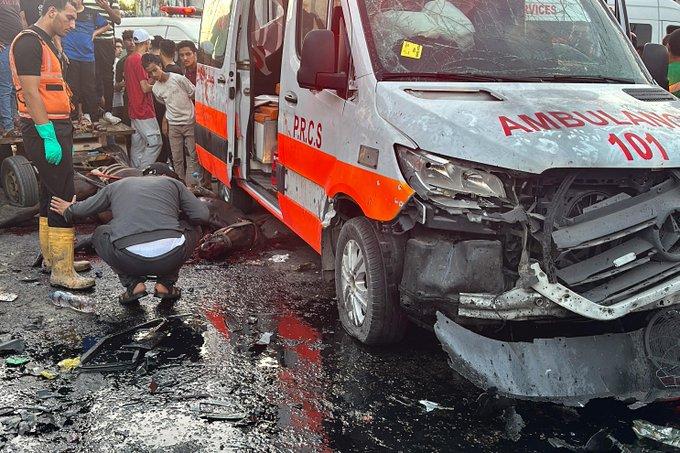 Șeful ONU, îngrozit de atacul israelian asupra unui convoi de ambulanțe: Imaginile cu cadavrele împrăștiate pe stradă în fața spitalului sunt sfâșietoare