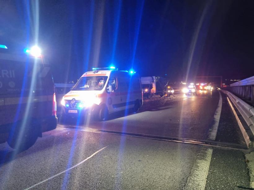 Accident grav pe A1 la ieșirea spre localitatea Cisnădie. Au fost implicate 6 autovehicule. A fost activat Planul Roșu de Intervenție