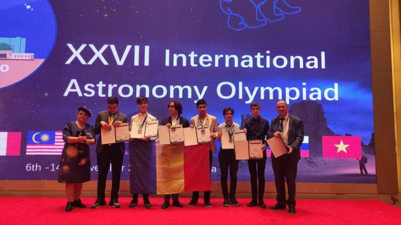 Cinci medalii, din care una de aur, pentru elevii români la Olimpiada Internațională de Astronomie