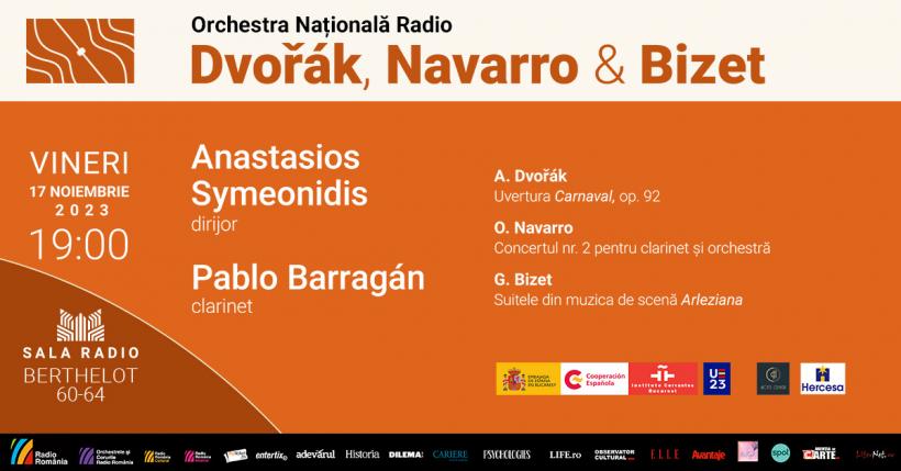 Sub semnul Spaniei: clarinetistul PABLO BARRAGÁN cântă o lucrare semnată de ÓSCAR NAVARRO, în primă audiție în România