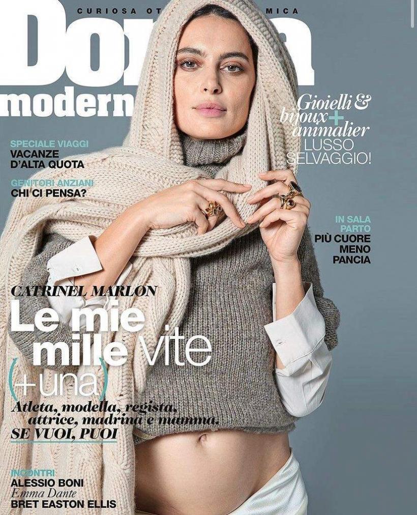 Catrinel Menghia a apărut însărcinată pe coperta unei reviste italiene 18870094