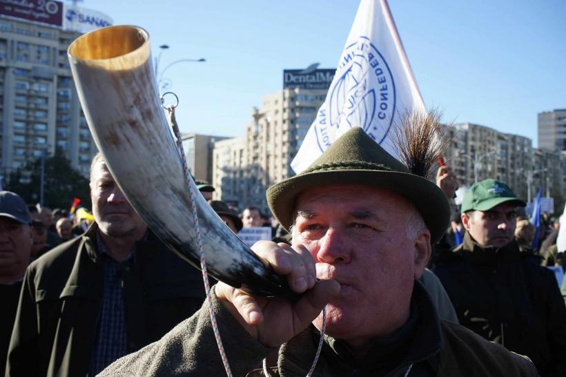 Sindicaliștii Meridian protestează în Piața Victoriei împotriva noii legi a pensiilor și a măsurilor fiscal-bugetare 18870117