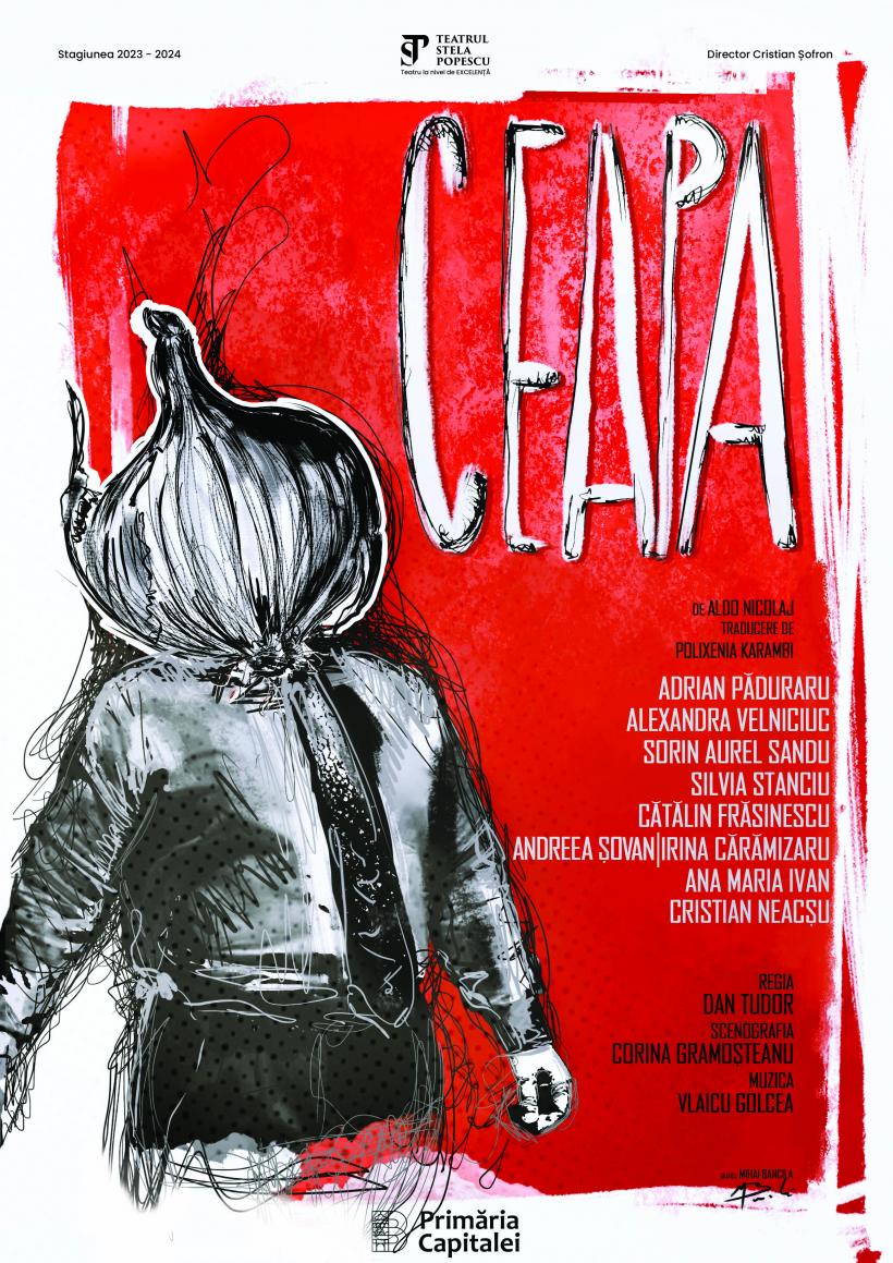 Adrian Păduraru și Alexandra Velniciuc pe scena Teatrului Metropolis, în piesa Ceapa, pe 2 decembrie 18871818