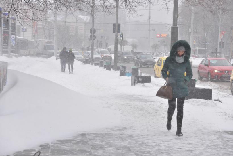 Vremea în București: până luni vor fi temperaturi foarte scăzute, precipitații, vânt și ghețuș