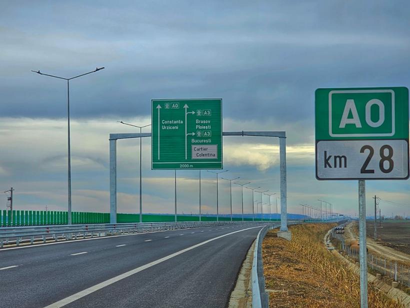 Primul tronson al autostrăzii de centură a Capitalei A0 este gata. Constructorul român UMB a finalizat înainte de termen