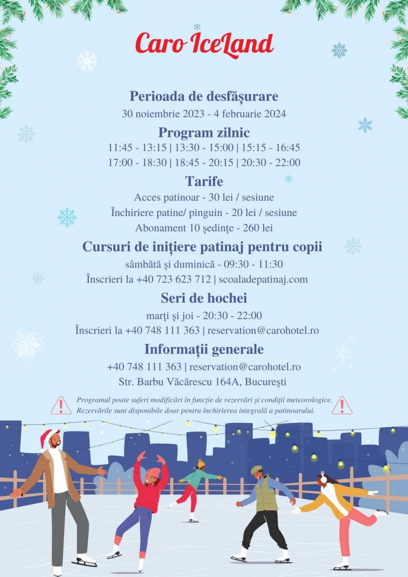 CARO ICELAND, patinoar în aer liber în nordul Capitalei 18872474