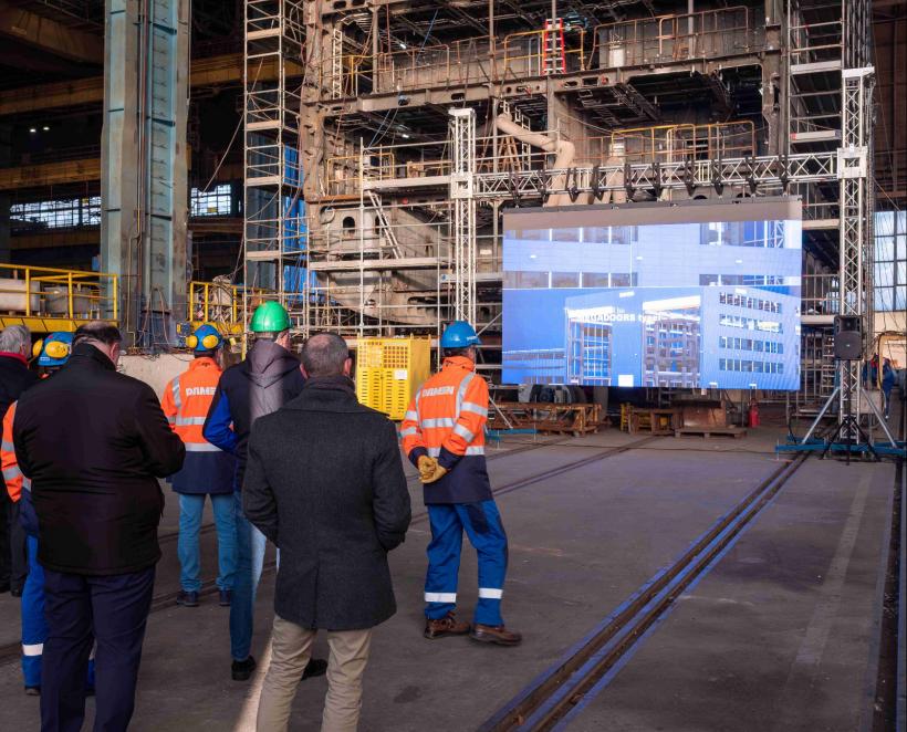 Linie robotizată pentru fabricația micro-panourilor, inaugurată la Şantierul Naval Damen Galaţi   18872471