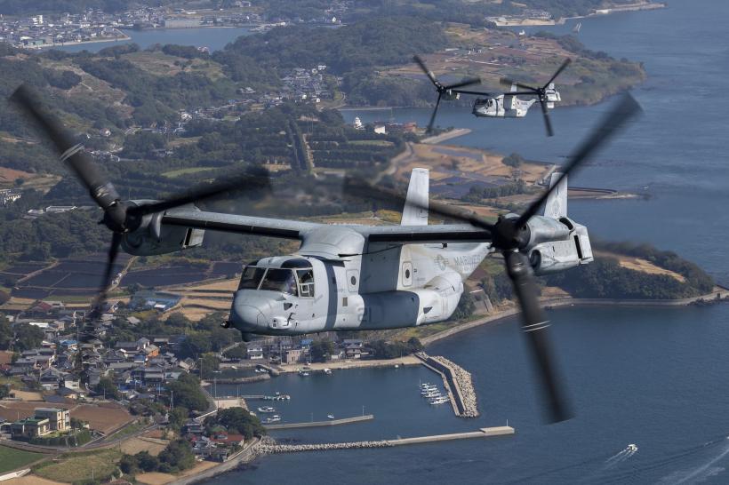 Japonia cere armatei americane să țină la sol avioanele Osprey