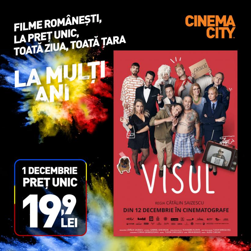 Serghei Mizil și Silviu Mircescu, „colegi de celulă”  în filmul VISUL, regizat de Cătălin Saizescu. AVANPREMIERĂ de 1 decembrie și proiecții cu echipa în 10 orașe din 7 decembrie