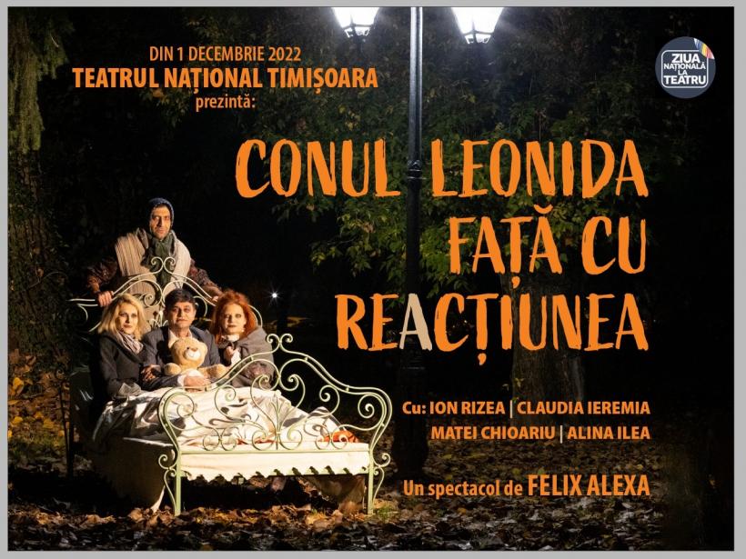 CONUL LEONIDA FAȚĂ CU REACȚIUNEA, direcția scenică Felix Alexa, la Teatrul Național din Timișoara