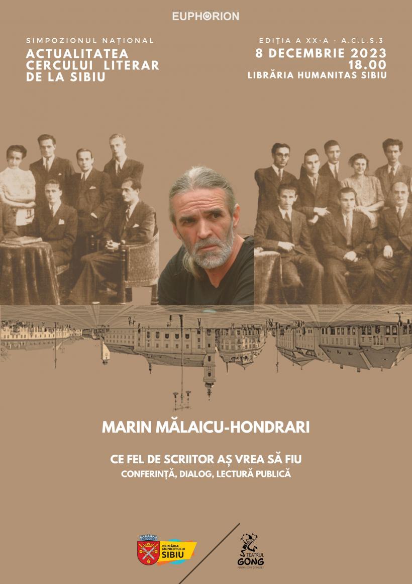 Marin Mălaicu-Hondrari: Cel fel de scriitor aș vrea să fiu