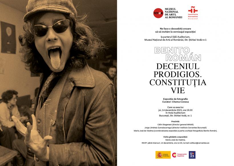 „Deceniul fabulos. Constituția vie“. Expoziție de fotografie Benito Román  în parteneriat cu Institutul Cervantes din București