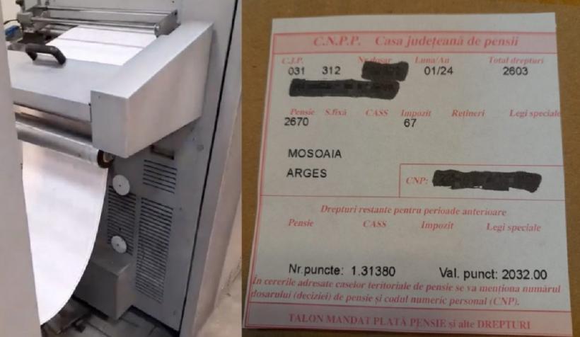 A început tipărirea cupoanelor de pensie cu majorarea de 13,8%. Ministerul Muncii face precizări privind pensiile din ianuarie 18875533