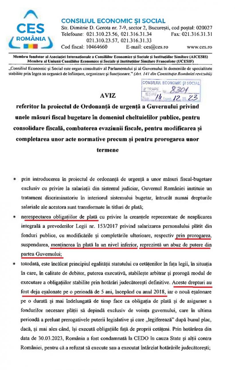 Ordonanța prin care statul plătește cu țârâita obligațiile stabilite prin hotărâri judecătorești, declarată, oficial, „abuz de putere” 18875779