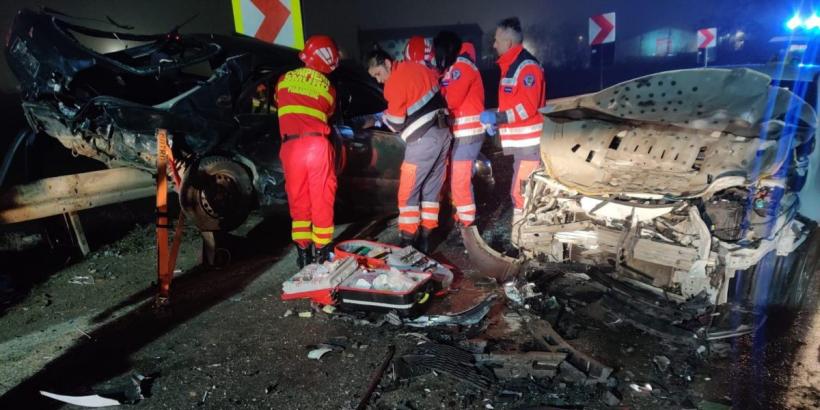 Accident cu șase victime la ieșirea din Alba Iulia, spre Sebeș