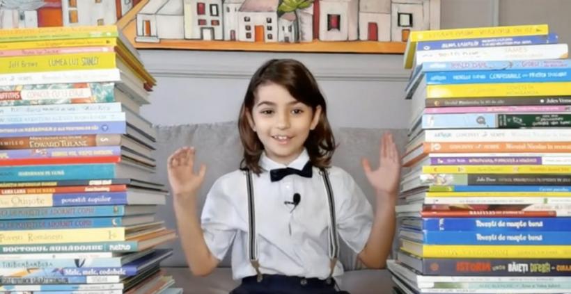 Copilul care a citit 1.000 de cărți și a publicat propriul volum de povești 