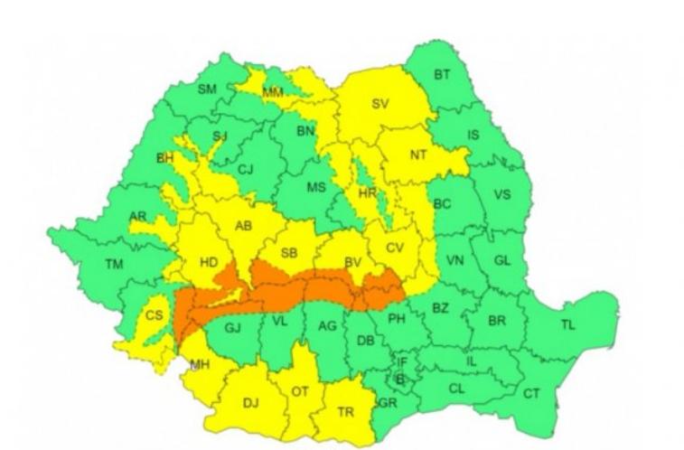 Alertă imediată de viscol puternic și intensificări ale vântului! 29 de județe vizate de avertizările meteo ANM. Unde ninge de Crăciun 18876688