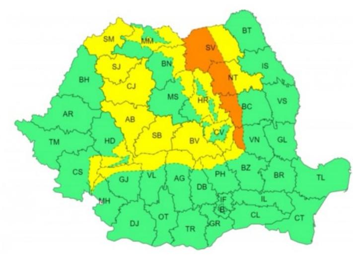 Alertă imediată de viscol puternic și intensificări ale vântului! 29 de județe vizate de avertizările meteo ANM. Unde ninge de Crăciun 18876689