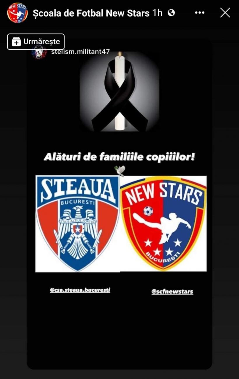 CSA Steaua și Școala Sportivă New Stars, în doliu: Copilul carbonizat în incendiul din Prahova era membru al clubului  18877040