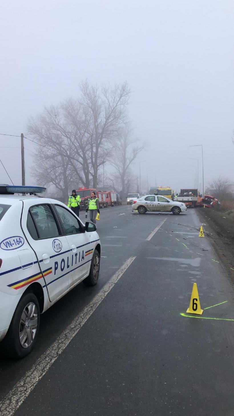 Trafic rutier întrerupt pe DN21, în județul Brăila, din cauza unui accident