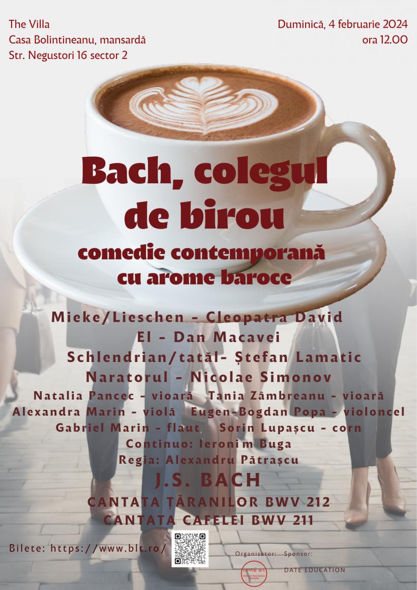 « Bach, colegul de birou », comedie contemporană cu arome baroce la Casa Bolintineanu din București
