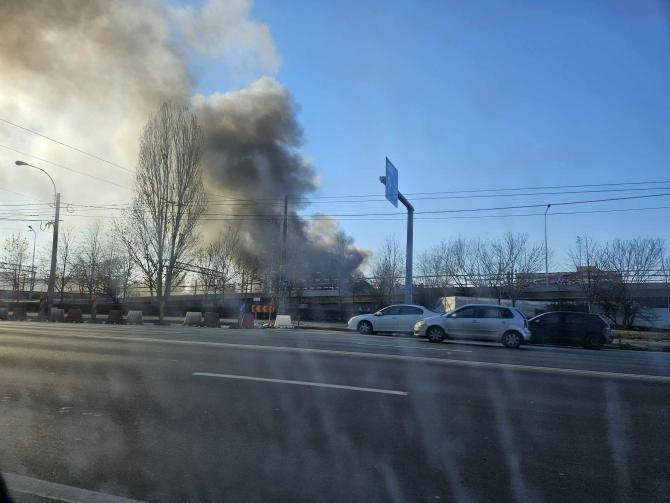Mesaj Ro-Alert după incendiul dintre Gara Basarab și Podul Grant 18879163