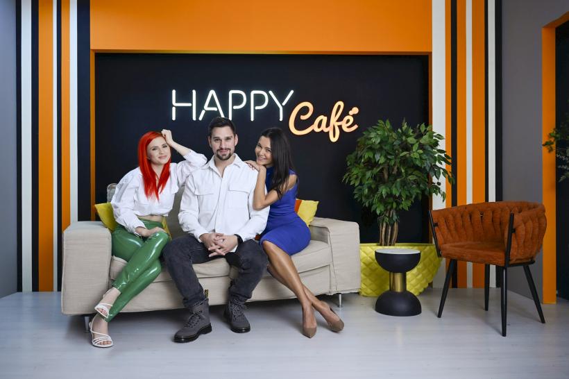 Din 15 ianuarie, Cristina Ciobănaşu, Ruxandra Luca şi Vlad Gherman prezintă Happy Café, la Happy Channel