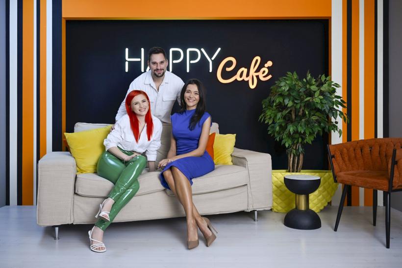 Din 15 ianuarie, Cristina Ciobănaşu, Ruxandra Luca şi Vlad Gherman prezintă Happy Café, la Happy Channel 18879314