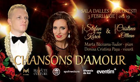 Tenorul Ştefan von Korch lansează o invitaţie video la concertul “CHANSONS D’AMOUR” din 3 februarie de la Sala Dalles