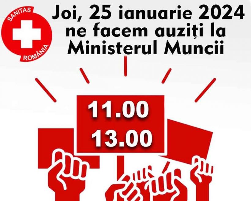 Angajații din Sănătate ies în stradă! Joi ne facem auziți la Ministerul Muncii! 18881220